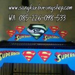 Sangkar Kotak Ukir Motif Superboy