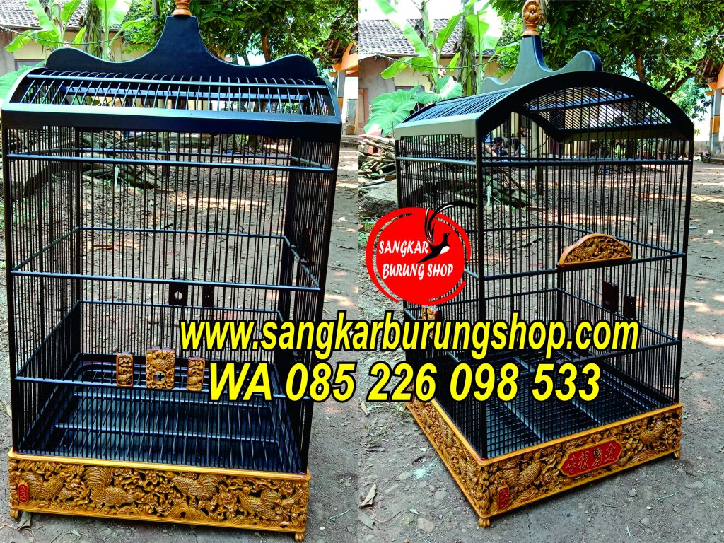 Sangkar Cungkok China Motif Ayam