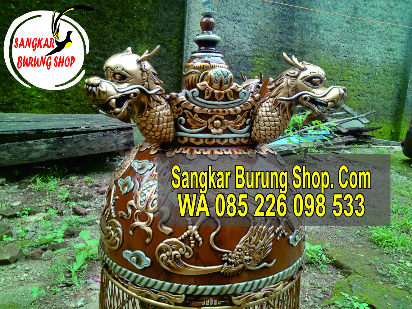 Jual Sangkar Perkutut Ukir Naga Jepara